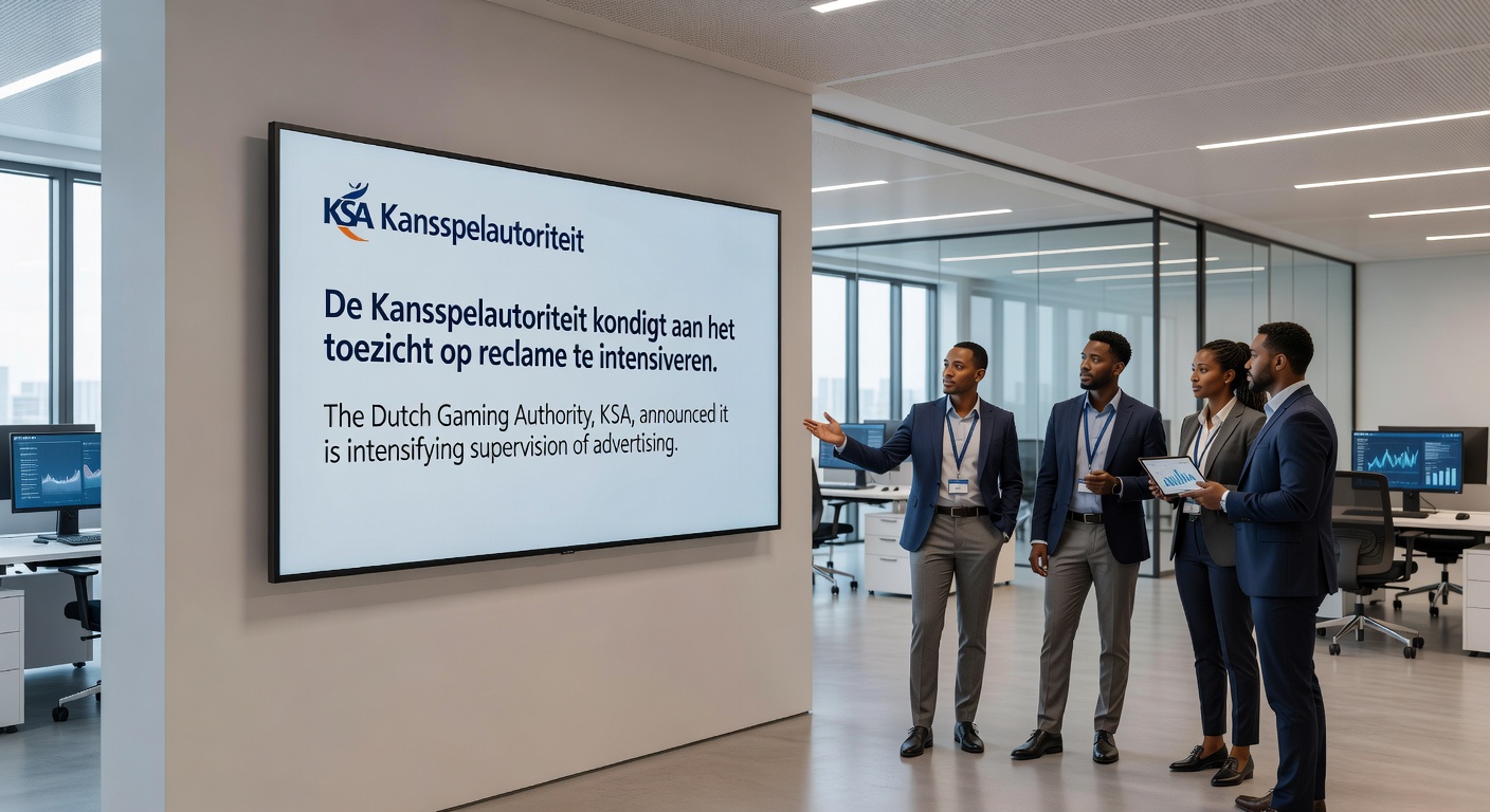 Illustratie van Ksa-regelgeving met pictogrammen voor reclameverboden en spelerbescherming