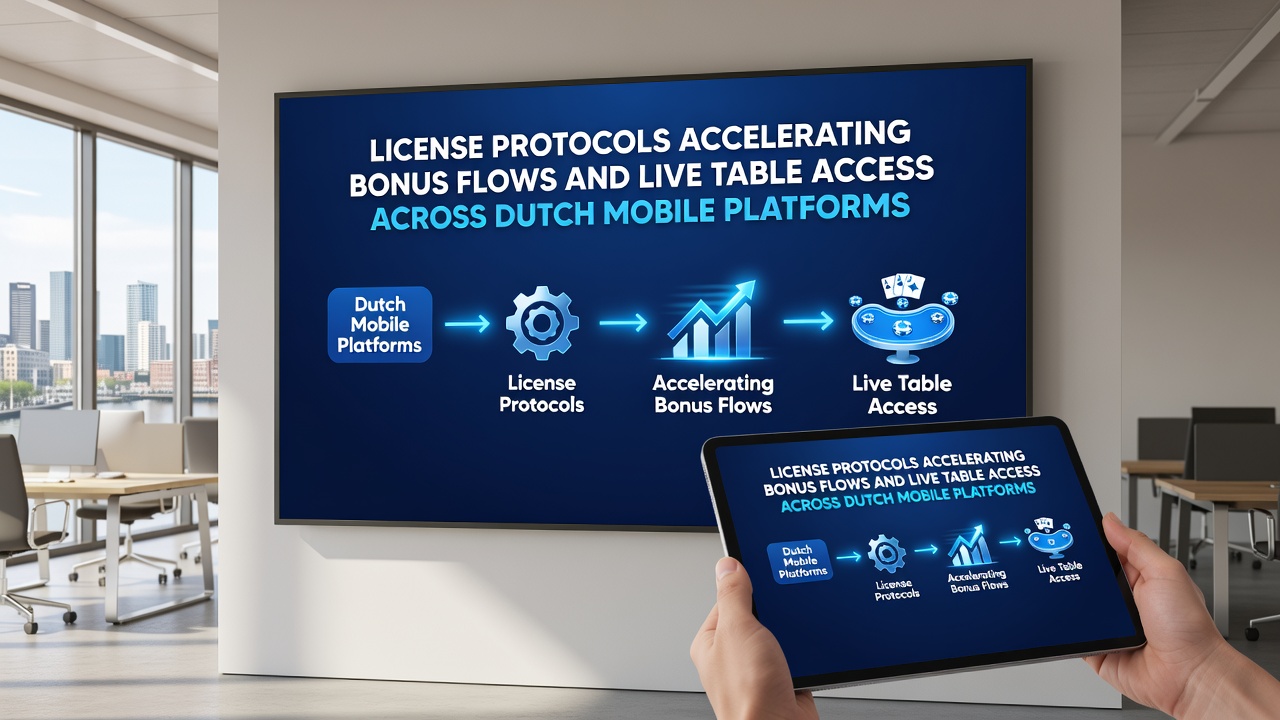 Licentieprotocollen versnellen bonusstromen en live tafeltoegang op Nederlandse mobiele platforms